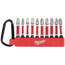 Набір біт ShW MILWAUKEE, 50 мм у тримачі з карабіном, (PZ1/3xPZ2/3xPZ3/TX20) (10 шт.)