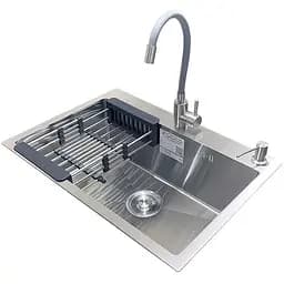 Комплект мийка + змішувач Romzha Arta U-600S (C)