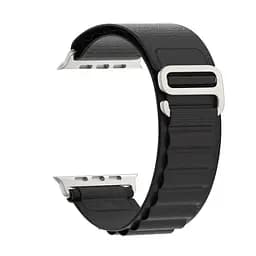 Ремінець для Apple Watch 49/46/45/44/42 (Series 1-3), чорний, Alpine Loop Alpina Band, тканинний поліестеровий ремінець для смарт-годин, дихаючий, для активного відпочинку та спорту, ArmorStandart (ARM64977)