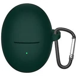 Чехол-накладка DK для Huawei FreeBuds 6 | Silicone Candy Friendly с карабином (green)