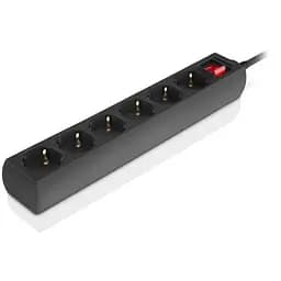 Мережевий фільтр живлення REAL-EL RS-6 Protect M 5m, black (EL122300036) - мініатюра 5