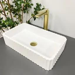 Умивальник VBI Florentia white matt накладний VBI-015000, Білий матовий