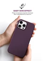 Силиконовый чехол для Apple iPhone 16 Pro Max, ICON2 Case, бордовый, противоударный, панель, защита всего корпуса, матовая поверхность Soft Touch, выступает над дисплеем, совместим с защитными стеклами и пленками, с микрофиброй, ArmorStandart (ARM81307) - мініатюра 8