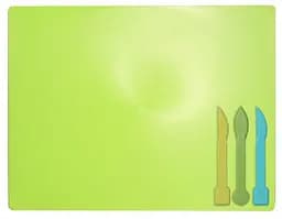 Дощечка для пластилина, 3 стека, салатовый