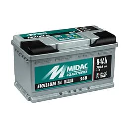 Акумулятор 6СТ-84A MIDAC S4B Sigillum 12V, 84Ah (-/+) низкий ЄВРО EN780А