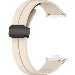 Ремінець DK CDK Silicone Sport Magnetic для Xiaomi Redmi Watch 4 (017766) (ivory / black)