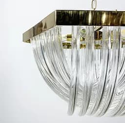 Люстра Murano в золотом каркасе Ø 70 см Line F | Ст. SA35-700 P