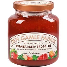 Джем Den Gamle Fabrik з ревенем та полуницею 380 г