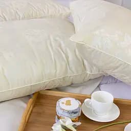 Подушка пухова MirSon Extra №112 м'яка 40х60 см шампань (2200000017703) - мініатюра 10