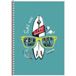 Тетрадь для записей Student А5, без линовки, спираль, 96 л., На пляж (A5-SC-096-6117)