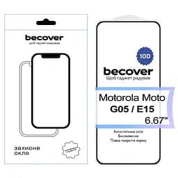 Скло захисне BeCover Motorola Moto G05 / E15 10D Black (713575) - мініатюра 2