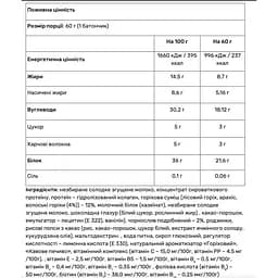 Протеїновий батончик Power Pro горіх Nutella чорнослив та волоський горіх 36% 60 г  - мініатюра 2