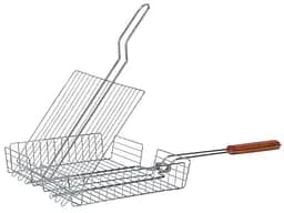 Решітка для гриля Ringel RG-12002 BBQ Expert з ручкою з дерева 30х24х4см віяло для роздмухування вогню - мініатюра 2