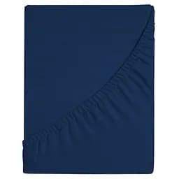 Простынь на резинке LeLit P-0208 полисатин 160х200+25 см синий (le2000000311869)