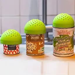 Друшляк силіконовий портативний фільтр для консервних банок, Kitchen Master Білий 87270 - мініатюра 3