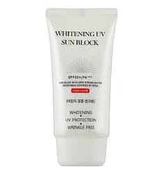 Сонцезахисний відбілюючий крем WHITENING UV SUN BLOCK CREAM SPF50 PA+++ Jigott 70 мл