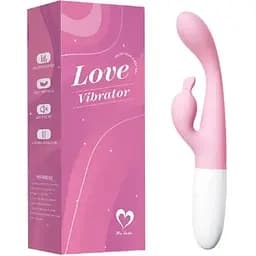 Жіночий вібратор для клітора зі стимулятором клітора рожевий