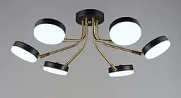 Люстра светодиодная акриловая в гостиную Sirius B N6665/6 COP+BK