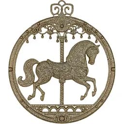 Прикраса новорічна Mis Lt Коник-карусель 3Д колір в асортименті