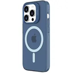 Чохол Vokamo для iPhone 15 Pro захисний з магнітним кільцем блакитний - мініатюра 2