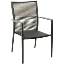 Крісло Di Volio Asti сіре/чорне