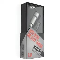 Автомобільний зарядний пристрій LDNIO C302 3.6 A 2 USB/micro-USB - мініатюра 2