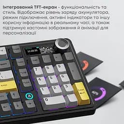 Клавіатура Ajazz AK980 V2 Gift Switch V2 Black Gray Yellow (AK980-V2-G-BGY) - мініатюра 11