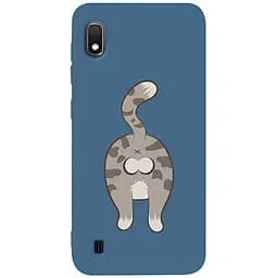 Чохол-накладка Toto Matt TPU 2 mm Print Case Samsung Galaxy A10 #62 Catzad Navy Blue
