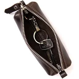 Шкіряна ключниця GRANDE PELLE 5х14х3.5 см acs0018671 - мініатюра 3