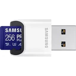 Карта пам'яті Samsung microSDXC PRO Plus 256GB Class 10 UHS-I U3 V30 A2 + USB Reader (MB-MD256SB/WW) [112860] - мініатюра 2