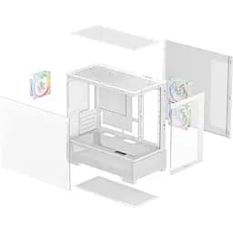 Корпус Deepcool CG380 3F Без БЖ White (R-CG380-WHAGM3-G) - мініатюра 8