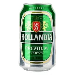 Пиво Hollandia, світле, фільтроване, 4,7%, з/б, 0,33 л