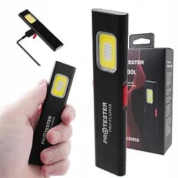 Ліхтарик кишеньковий EDC світлодіодний (COB) акумуляторний з магнітом PROTESTER PRO-FL0205S - мініатюра 2