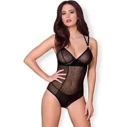 Боди Obsessive 859-TED-1 L/XL черный