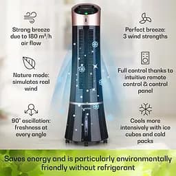 Охолоджувач повітря Klarstein Skyscraper Ice 4-in-1 Бронза (10035835) - мініатюра 7