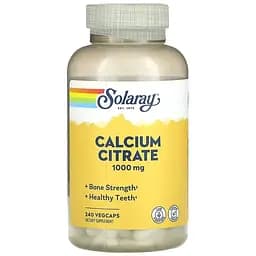 Вітаміни та мінерали Solaray Calcium Citrate, 1000 mg