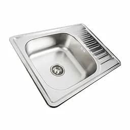 Кухонна мийка з нержавіючої сталі Platinum декор 6550 (0,8/180 мм), R, Decor - мініатюра 8