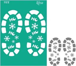 Трафарет многоразовый самоклеящийся №1122 серия Новый Год А4 (21×29,7см) Rosa TALENT