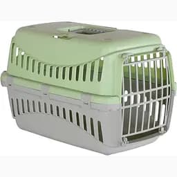 Переноска для тварин MP Bergamo Gipsy пластикові дверцята 2 large 58х38х38 см Light Green