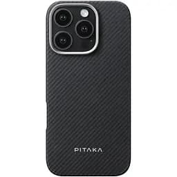 Чехол-накладка Pitaka Ultra-Slim Case Classic Twill 600D Black/Grey для iPhone 16 Pro Max (KI1601PMA)