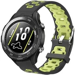 Спортивний ремінець Primo Perfor Classic для годинника Huawei Watch 2 Black Green