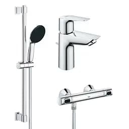 Комплект смесителей для душа с термостатом Grohe QuickFix UA202503TS, Хром