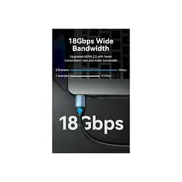 Кабель мультимедійний HDMI M to HDMI M 2.0m V2.0 4K60Hz blue VENTION (ALHSH) - мініатюра 3
