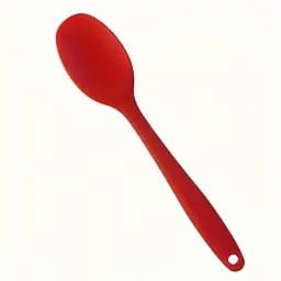 Силиконовая ложка кухонная термостойкая нейлоновая 20.5 см, Kitchen Master Красный 87412