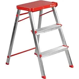 Стрем'янка Rolser Taburete M/3, 3 щаблі Rojo червона (MET3001-1009)