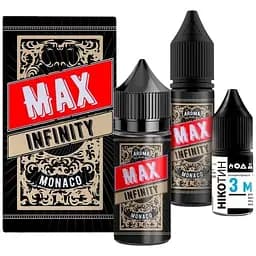 Набір компонентів для самозамішування сольової рідини для вейпу Flavorlab Infinity MAX 30 мл 0-50 мг Monaco Тютюн з горіховими нотками (15427)