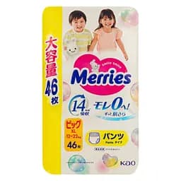 Подгузники-трусики Merries XL 12-22 кг 46 шт.