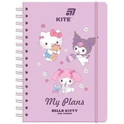 Щоденник на спіралі Kite Hello Kitty тверда обкладинка (HK26-438)