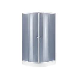 Душевая кабина Kroner KRP Harz - C.F.G. 90x90 см CV029561, тонированная, хром матовый