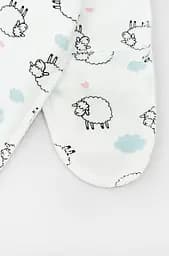 Чоловічок для новонароджених Cute Lambs зі швами назовні - мініатюра 2